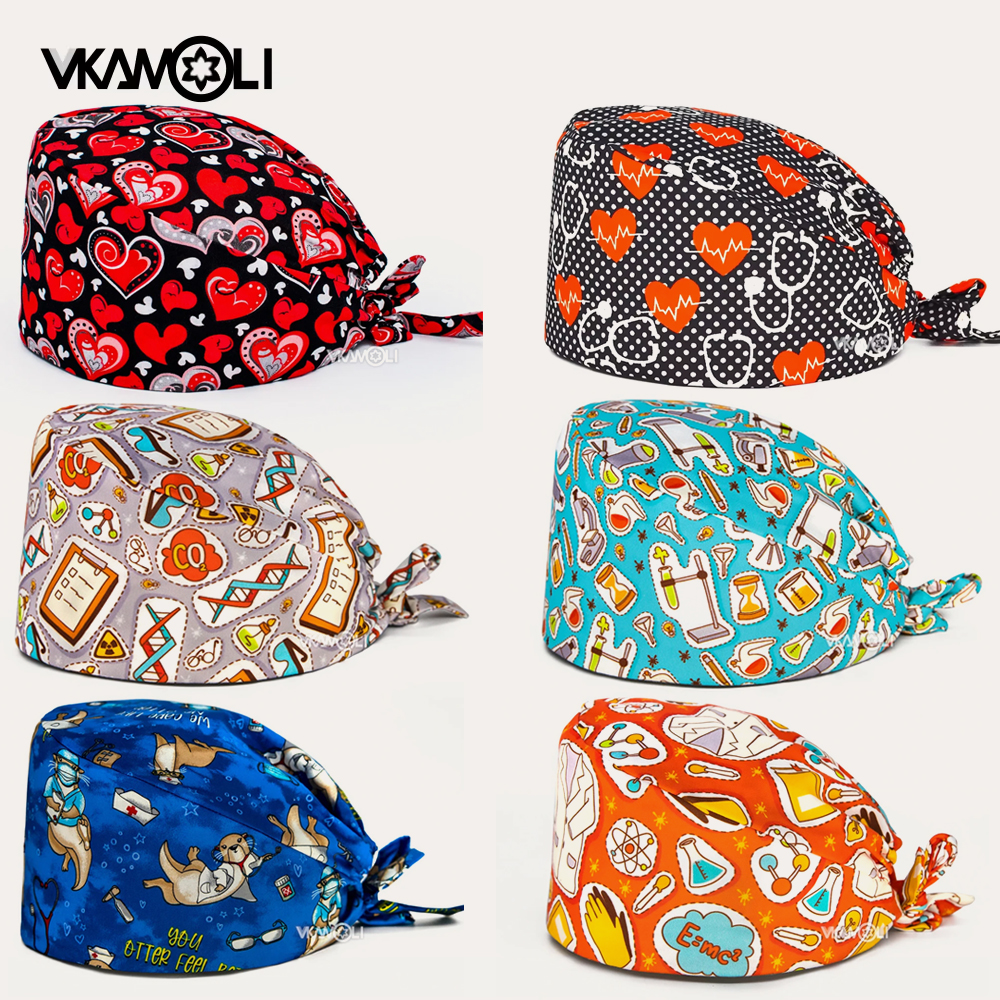 Scrub caps with heart pattern  - Medical Lab Science incelemesi ve fiyatı